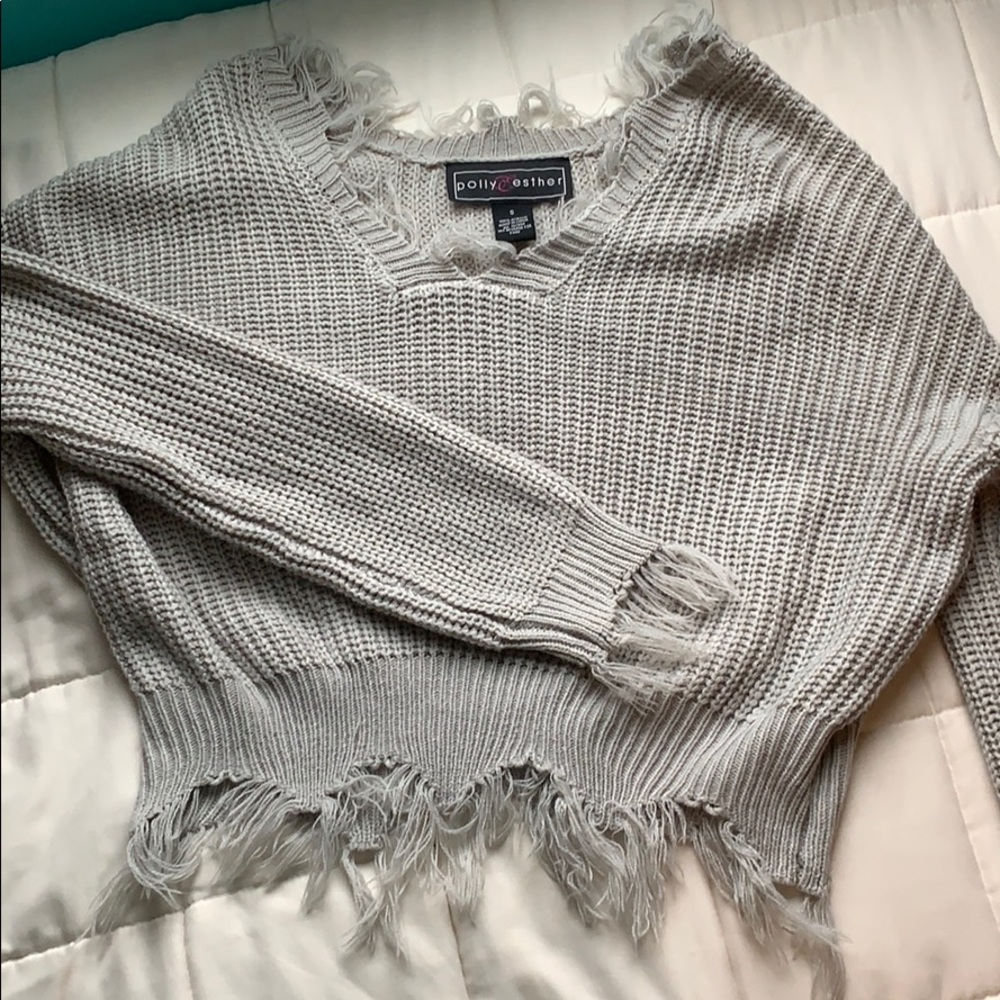 Rue 21 Cropped Knit Sweater